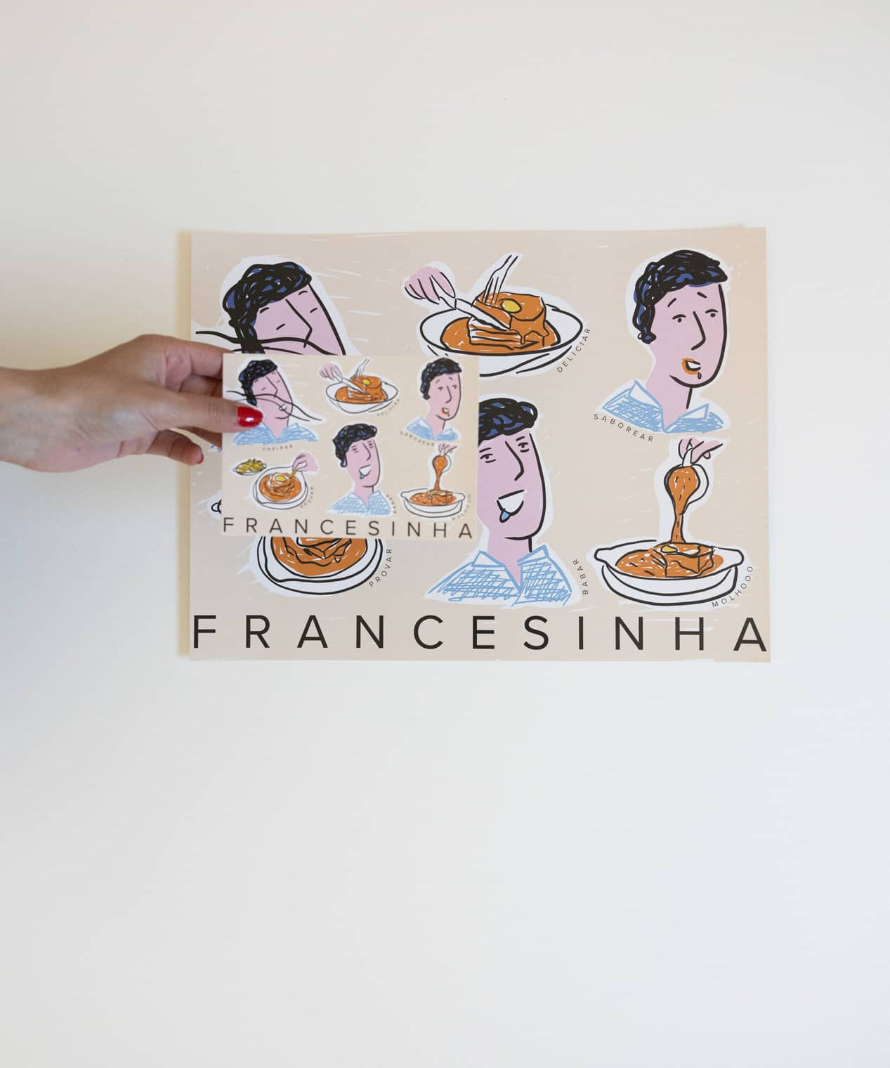 Postal e Poster Como Comer uma Francesinha?