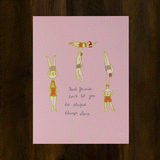 Best Friends Postcard and Poster
