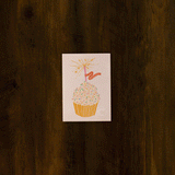 Birthday Cake Postcard