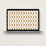 Floral and Half Moon Wallpapers