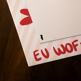 Postais e Posters  Eu Miau-te e Eu Wof-te