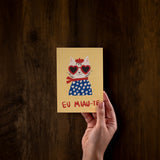 Postais e Posters  Eu Miau-te e Eu Wof-te