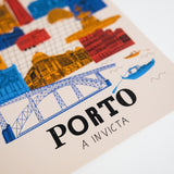 Postal e Poster Cidade do Porto a Invicta