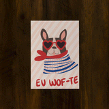 Postais e Posters  Eu Miau-te e Eu Wof-te